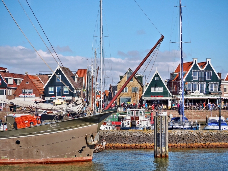 A vila de pescadores na Holanda Volendam